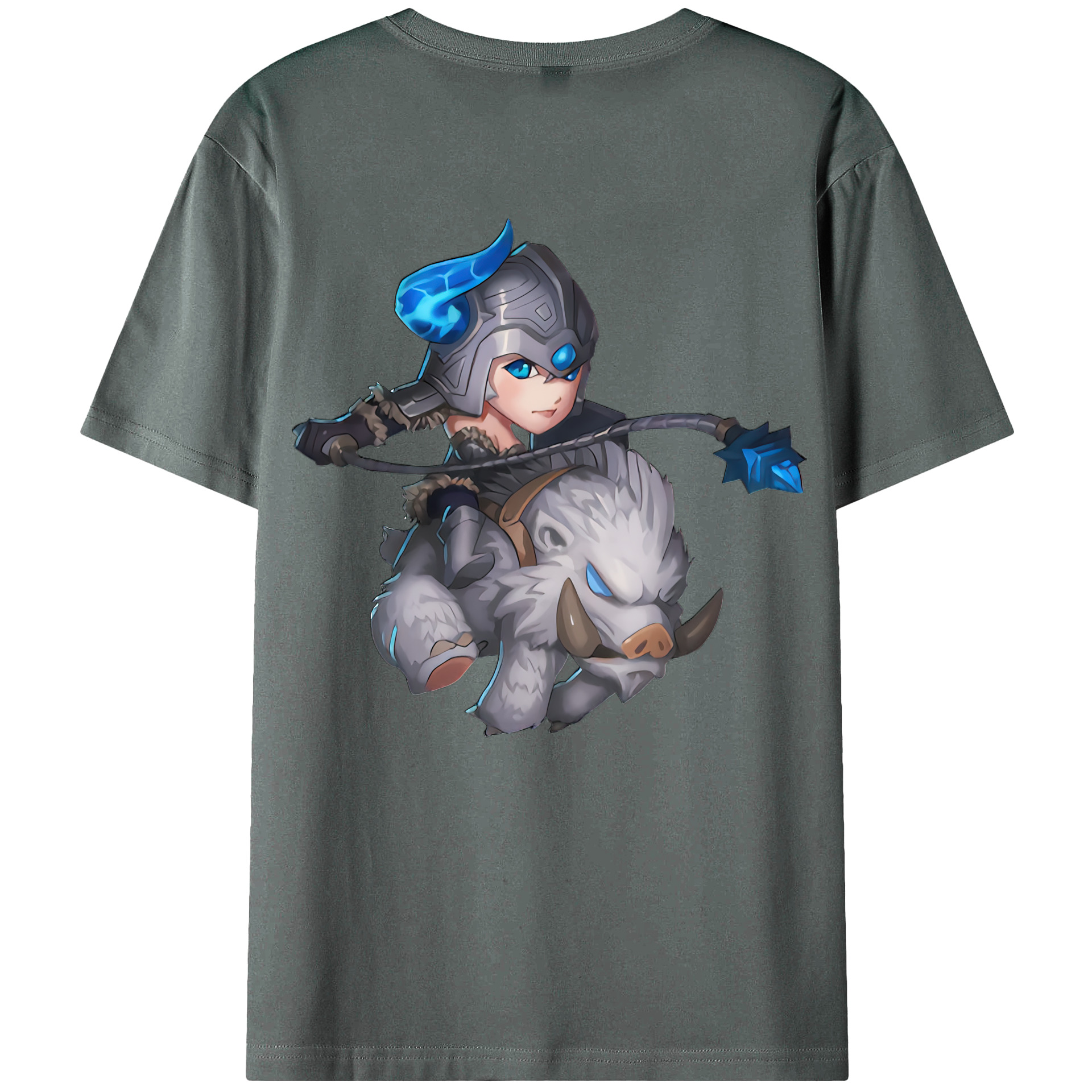 （画像用） リーグ・オブ・レジェンド League of Legends LOL 綿100％ メンズ半袖Tシャツ（バックプリント） 通気性
